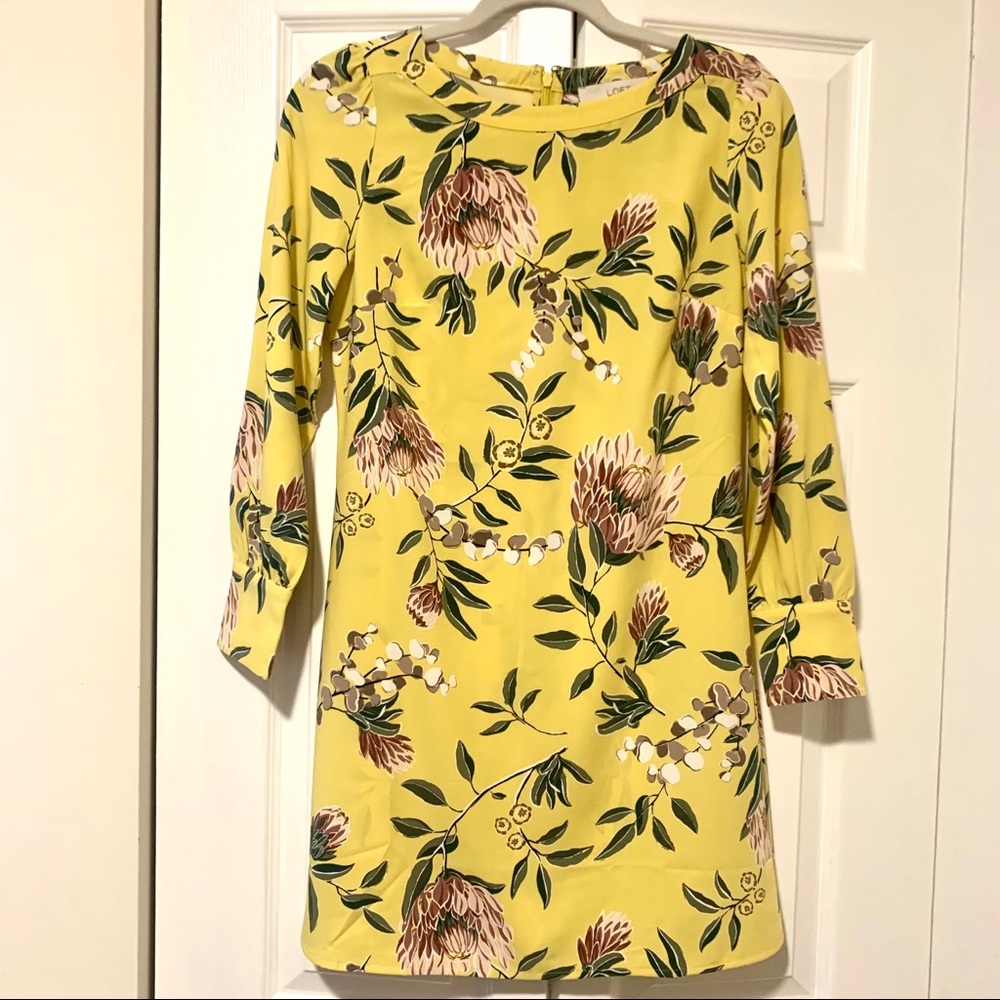 Floral Boatneck Shift Dress